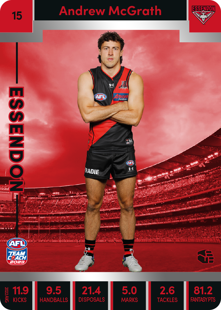 Andrew McGrath, 15, Silver Parallel, 2023 Teamcoach AFL