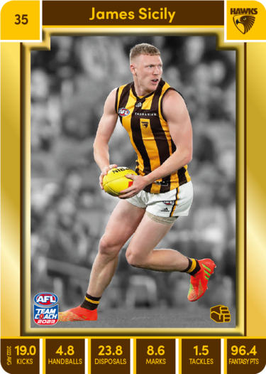 James Sicily, 35, Gold Parallel, 2023 Teamcoach AFL