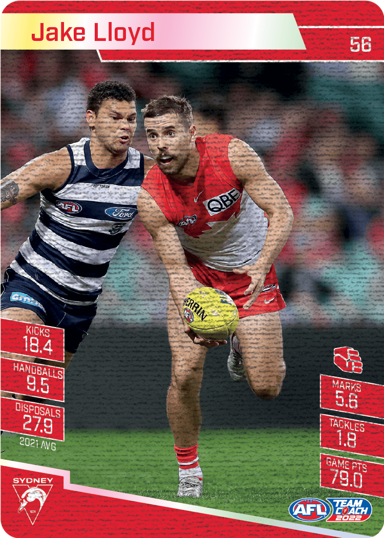 Jake Lloyd, Canvas, 2022 Teamcoach AFL