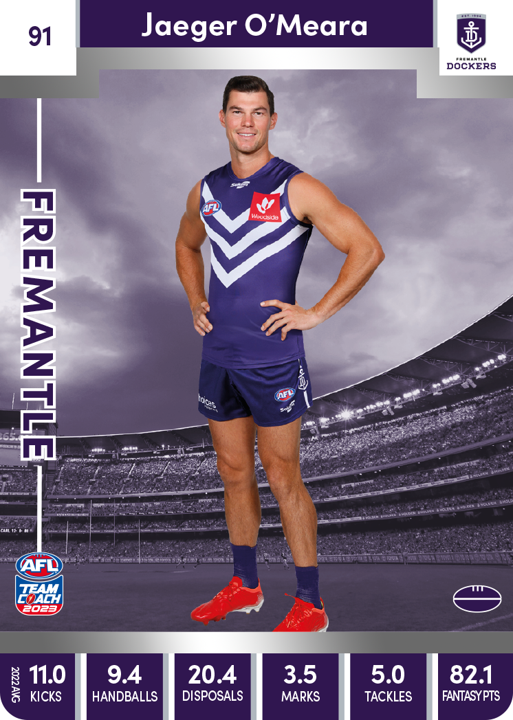 Jaeger O'Meara, 91, Silver Parallel, 2023 Teamcoach AFL