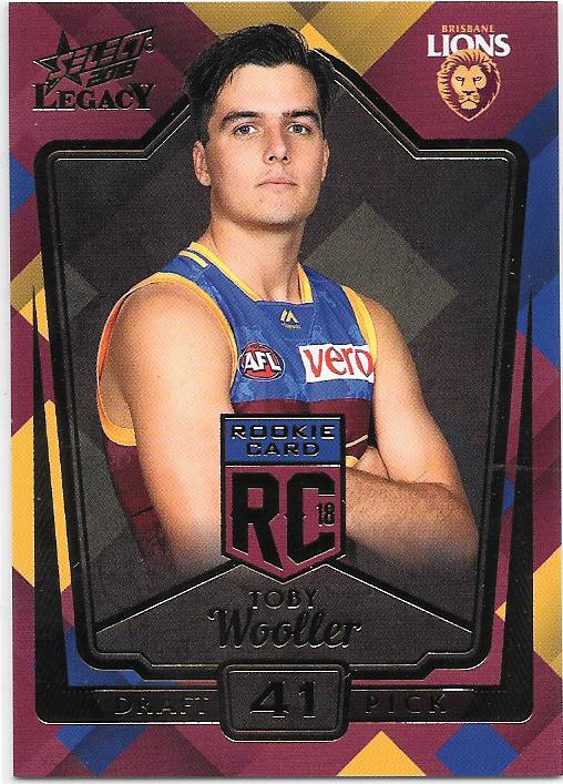 Toby Wooler, Rookies RC, 2018 Select AFL Legacy