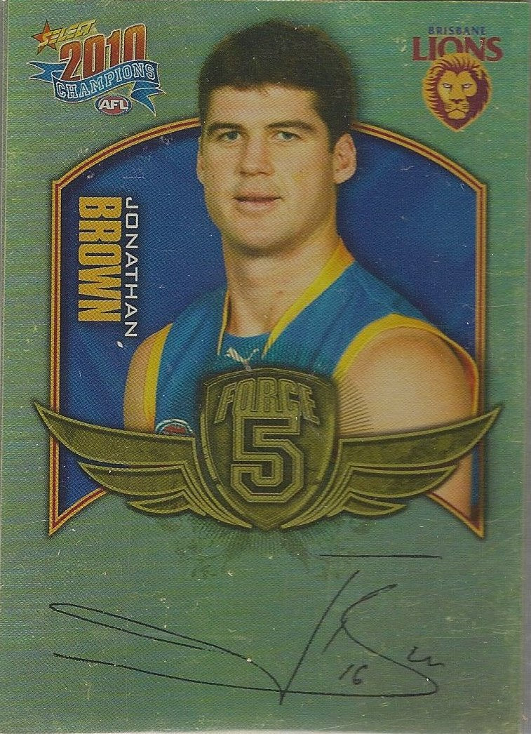 Brisbane Lions, Force 5 Team Set, 2010 Select AFL Champions