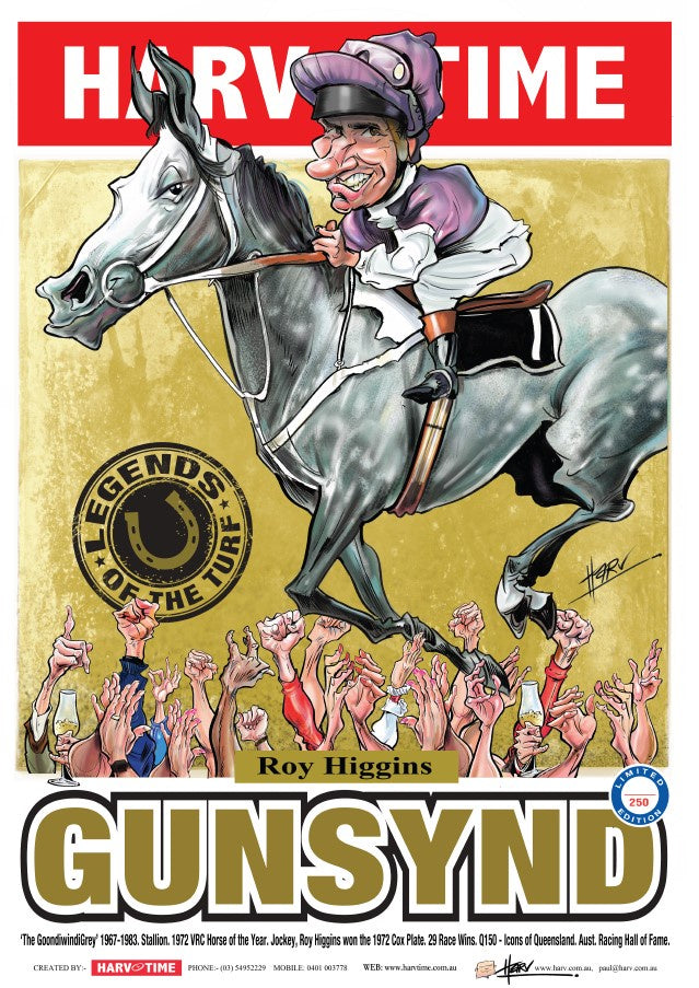 Gunsynd, Legends of the Turf, Harv Time Poster