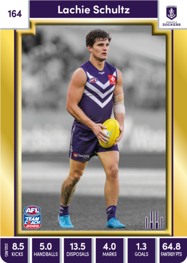 Lachie Schultz, 164, Gold Parallel, 2023 Teamcoach AFL