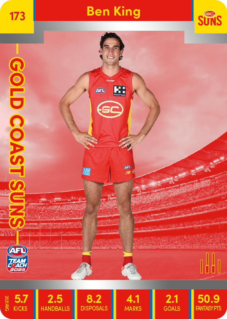 Ben King, 173, Silver Parallel, 2023 Teamcoach AFL