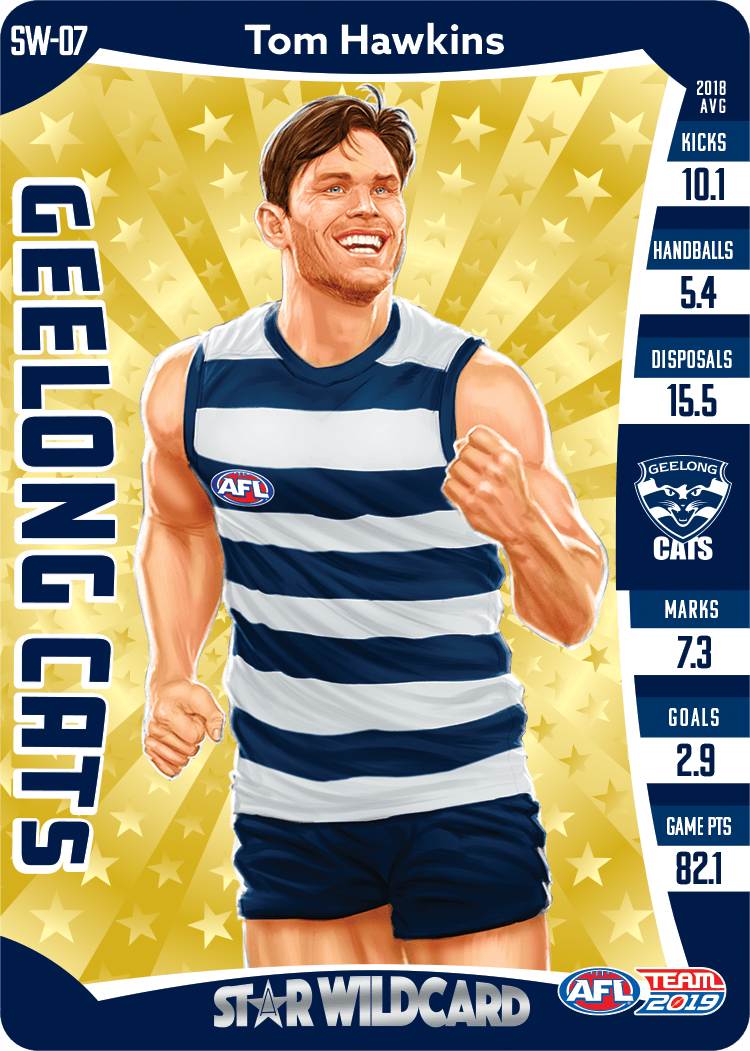 Tom Hawkins, Star Wildcard, 2019 Teamcoach AFL