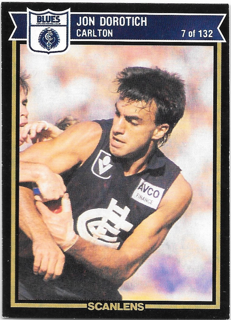 Jon Dorotich, 1987 Scanlens VFL
