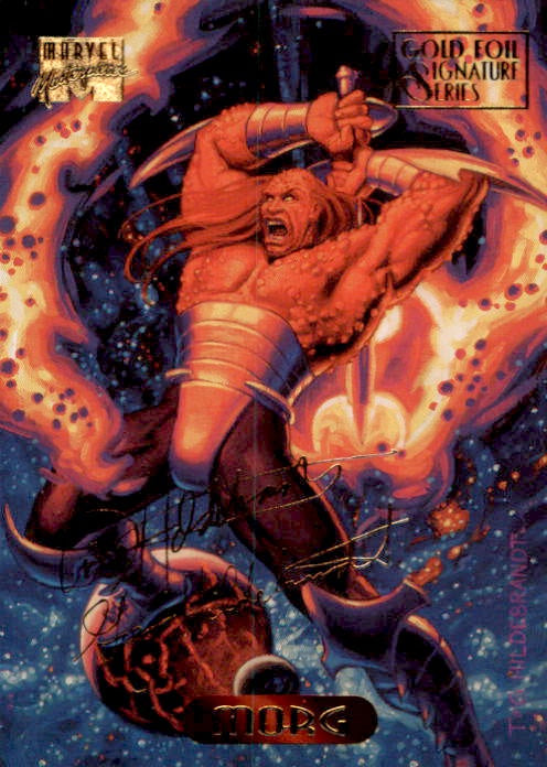 Morg, #80, Gold Foil Signature Series, 1994 Marvel Masterpieces