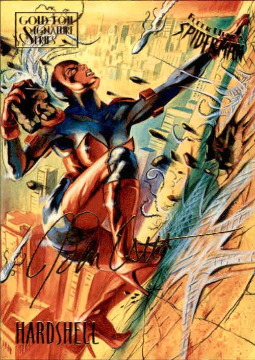 Hardshell, #26, Gold Foil Signature Parallel, 1995 Fleer Ultra Spider-Man