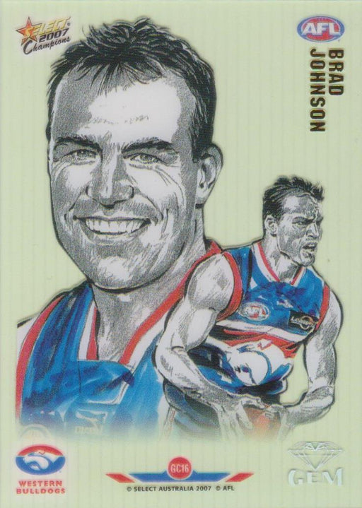 Brad Johnson, Gem card, 2007 Select AFL Champions
