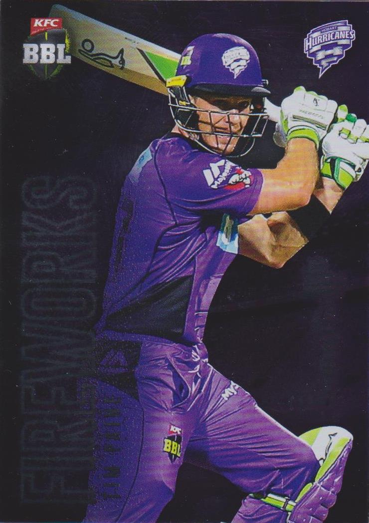 Fireworks, 2017-18 Tap'n'play CA BBL 07 Cricket - 1 to 8 - Pick Your Card