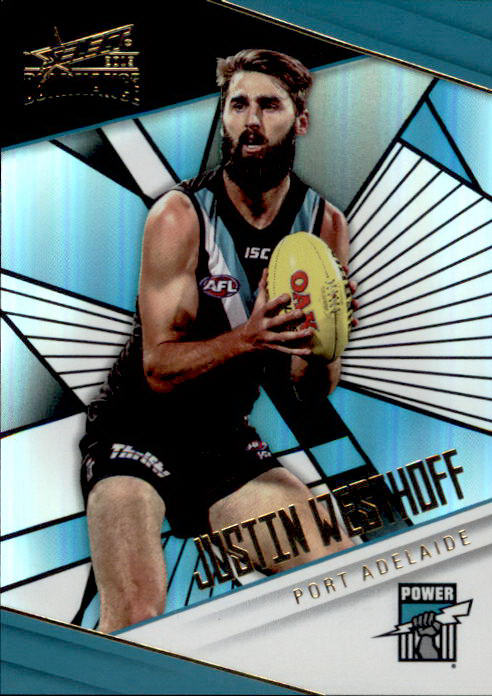 Justin Westhoff, Holofoil Parallel, 2019 Select AFL Dominance