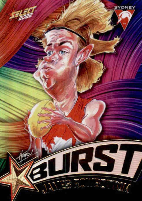 James Rowbottom, Starburst Paint, 2022 Select AFL Footy Stars