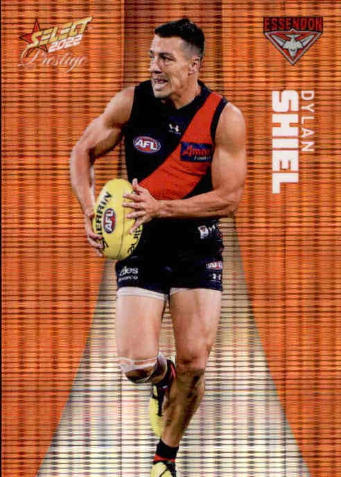 Dylan Shiel, Orange Parallel, 2022 Select AFL Prestige