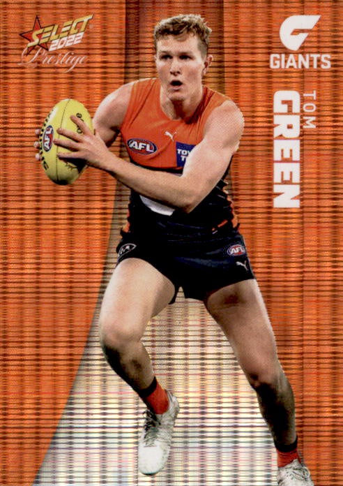 Tom Green, Orange Parallel, 2022 Select AFL Prestige