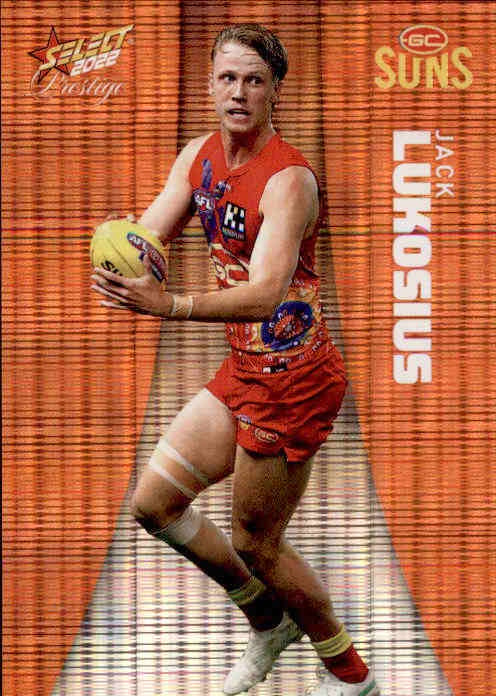 Jack Lukosius, Orange Parallel, 2022 Select AFL Prestige