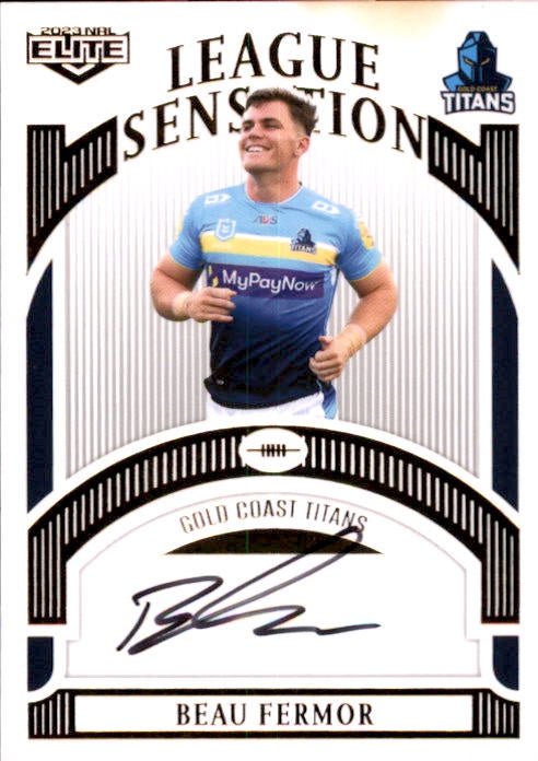 Beau Fermor, White League Sensation Signature, 2023 TLA Elite NRL Rugby League