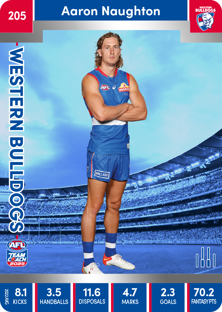 Aaron Naughton, 205, Silver Parallel, 2023 Teamcoach AFL