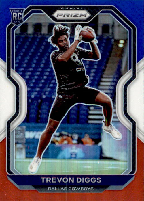 Trevor Diggs, RC, Red White Blue Prizm, 2020 Panini Prizm Football NFL