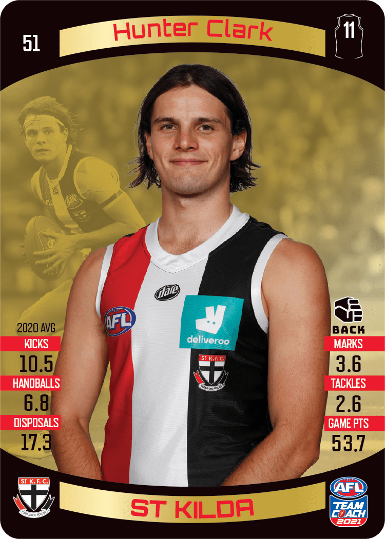 Hunter Clark, Gold, 2021 Teamcoach AFL