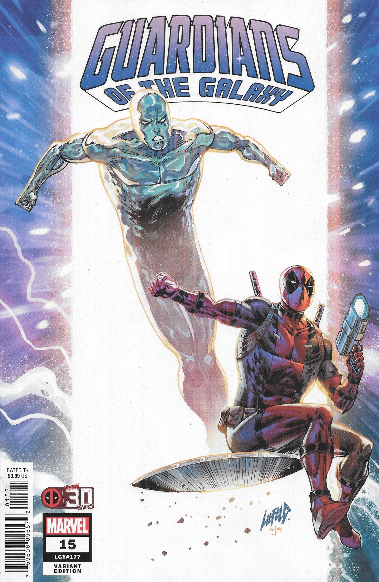 Guardians of the Galaxy #15, Deadpool 30th Variant Comic