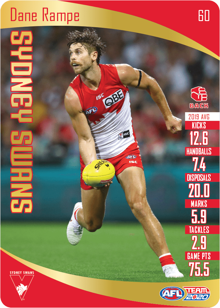 Dane Rampe, Gold, 2020 Teamcoach AFL