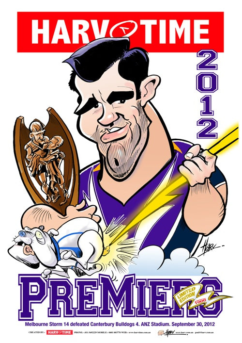 Melbourne Storm 2012 NRL Premiers Harv Time