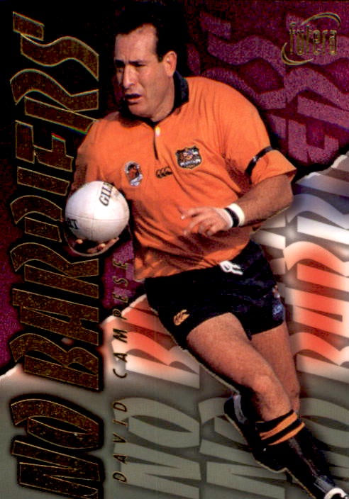 David Campese, No Barriers, 1996 Futera Rugby Union
