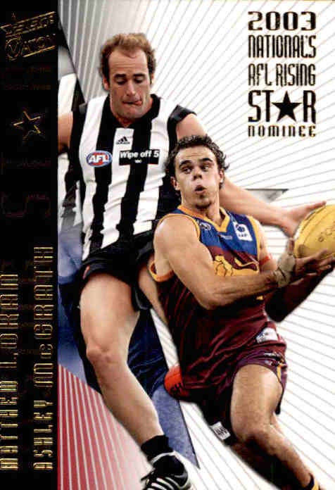 Matthew Lokan, Rising Star Nominee, 2004 Select AFL Ovation