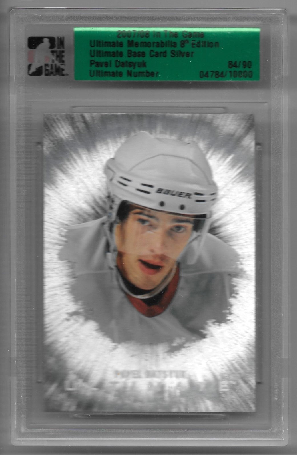Pavel Datsyuk, Base Card Silver, 2007-08 In the Game Ultimate Memorabillia 8th Edition