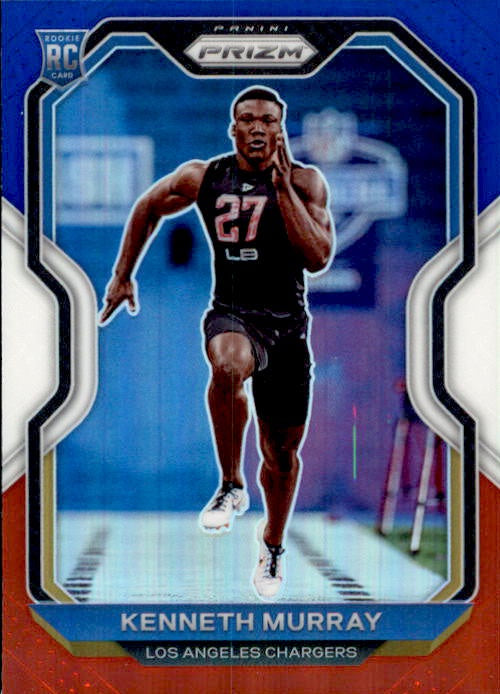 Kenneth Murray, RC, Red White Blue Prizm, 2020 Panini Prizm Football NFL
