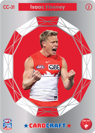 Isaac Heeney, Card Craft #2, 2023 Teamcoach AFL