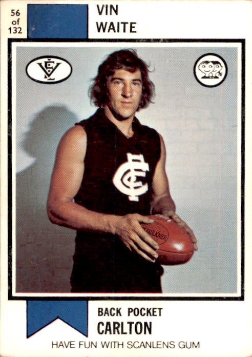 Vin Waite, 1974 Scanlens VFL #56