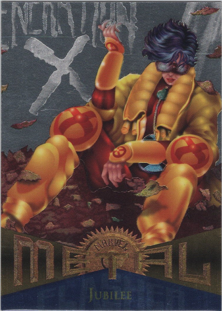 Jubilee, #98, Silver Flasher Parallel, 1995 Marvel Metal Universe