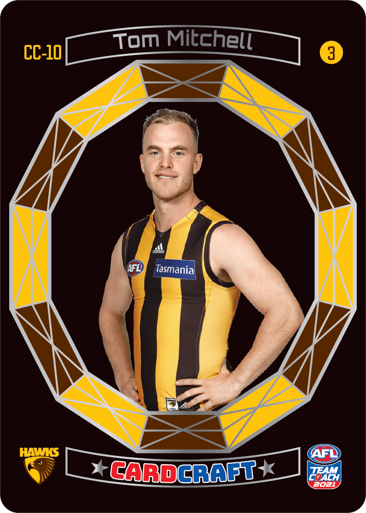 Tom Mitchell, #3, Craft Card, 2021 Teamcoach AFL