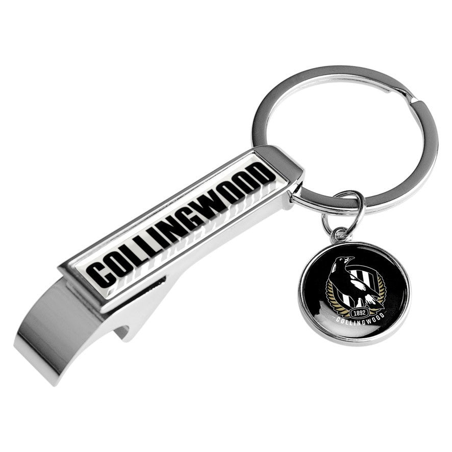 COLLINGWOOD MAGPIES BOTTLE OPENER KEYRING
