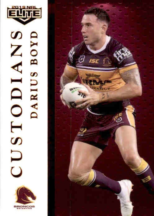 Darius Boyd, Custodians, 2019 TLA Elite NRL