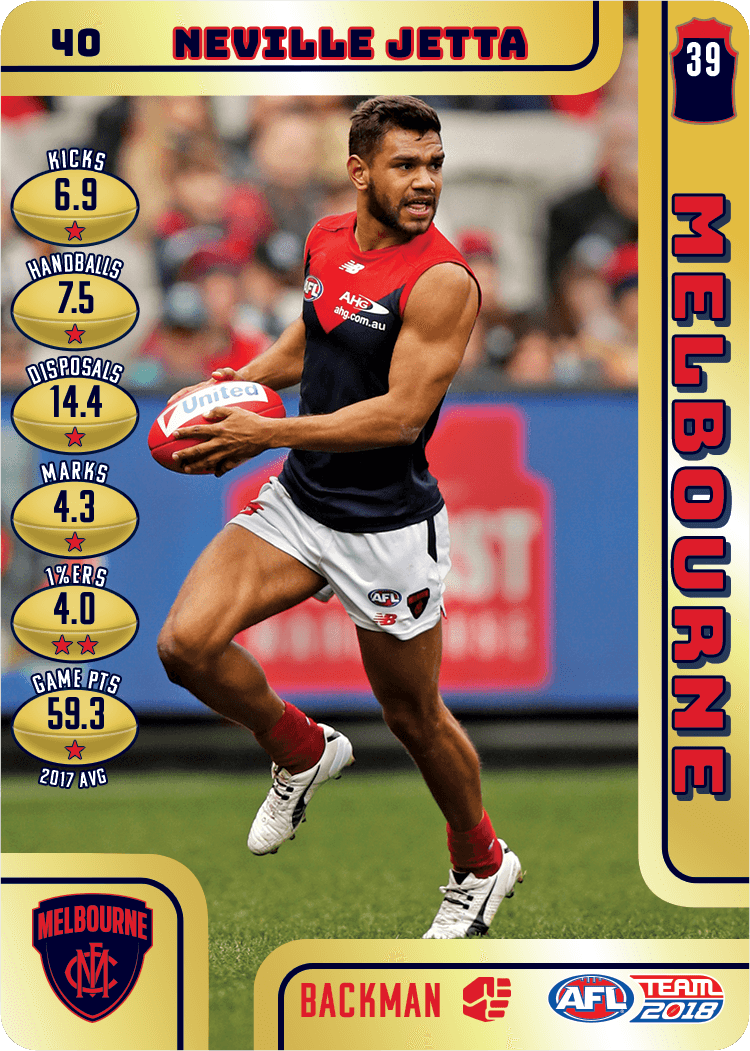Neville Jetta, Gold, 2018 Teamcoach AFL