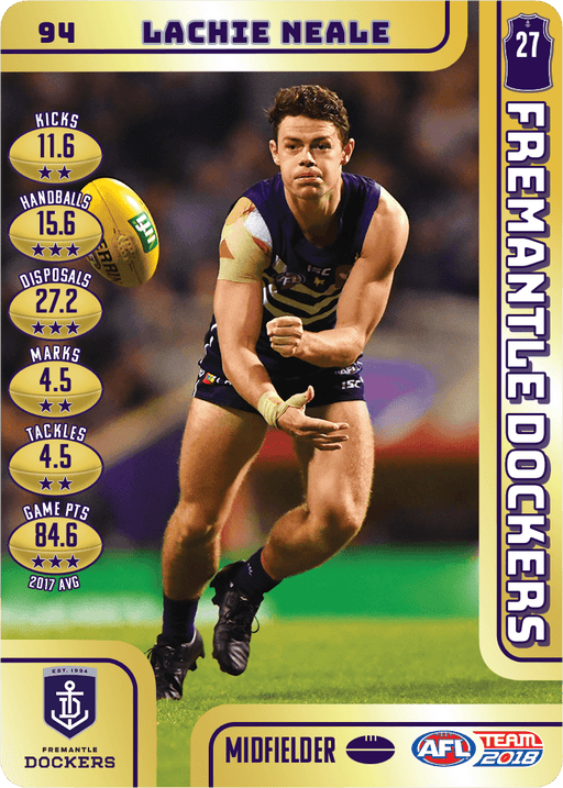 Lachie Neale, Gold, 2018 Teamcoach AFL