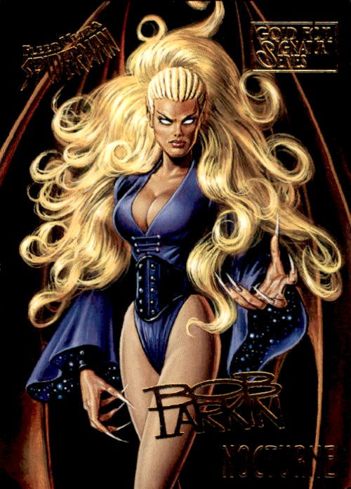 Nocturne, #41, Gold Foil Signature Parallel, 1995 Fleer Ultra Spider-Man