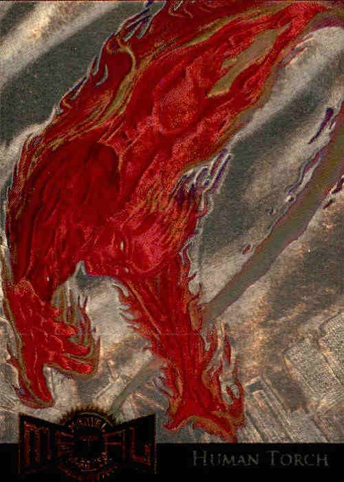 Human Torch, Gold Metal Blaster, 1995 Marvel Metal