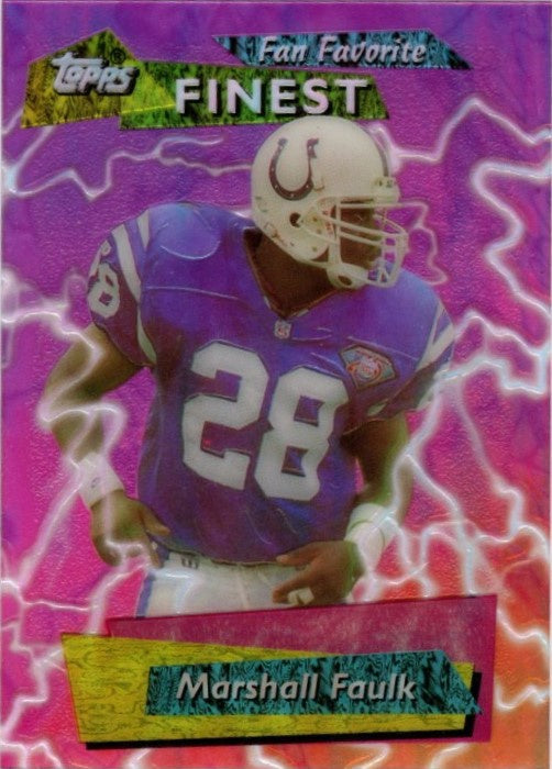Marshall Faulk, Fan Favorite, 1995 Topps Finest Football NFL