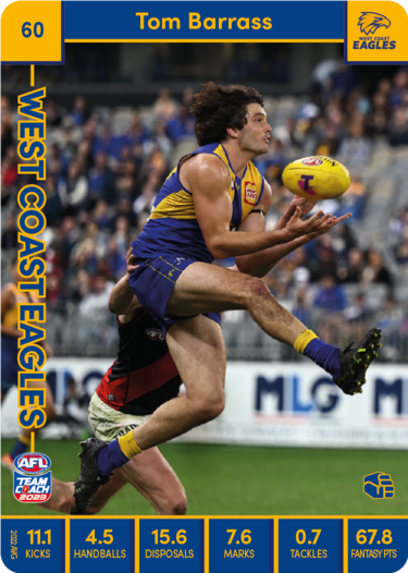 2023 Teamcoach AFL Common Cards -  Cards 1 to 100 - Pick Your Card