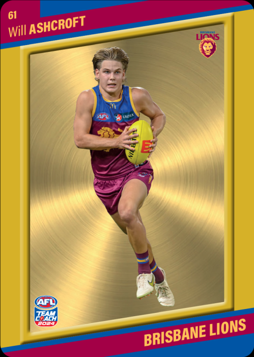 Will Ashcroft, 61, Gold Parallel, 2024 Teamcoach AFL