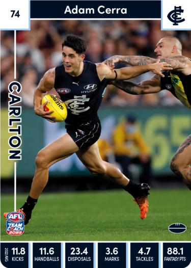 2023 Teamcoach AFL Common Cards -  Cards 1 to 100 - Pick Your Card