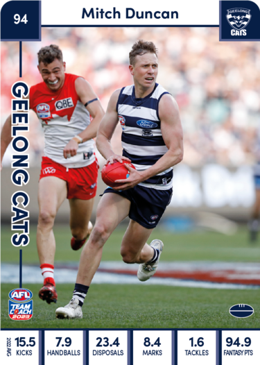 2023 Teamcoach AFL Common Cards -  Cards 1 to 100 - Pick Your Card