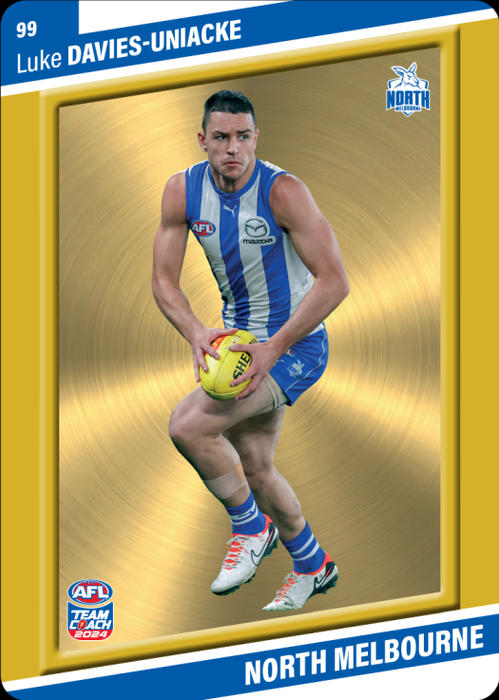 Luke Davies-Uniacke, 99, Gold Parallel, 2024 Teamcoach AFL