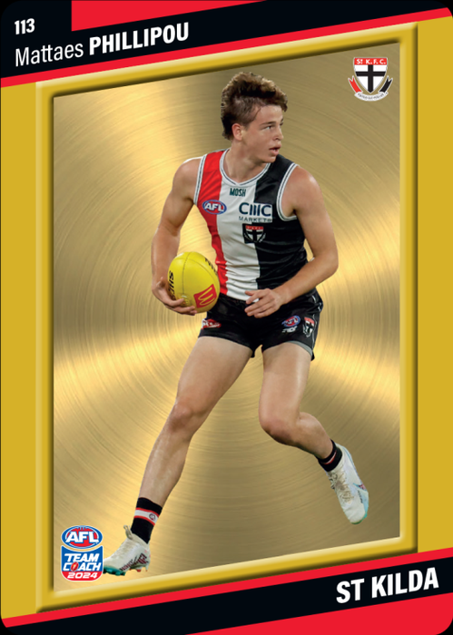 Mattaes Phillipou, 113, Gold Parallel, 2024 Teamcoach AFL