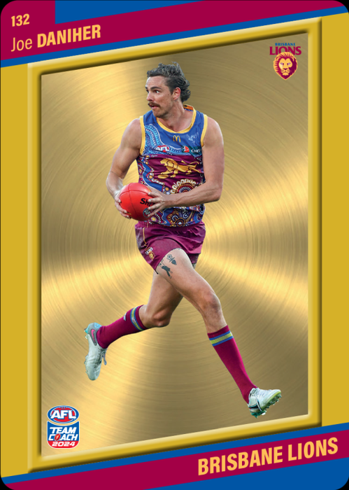 Joe Daniher, 132, Gold Parallel, 2024 Teamcoach AFL