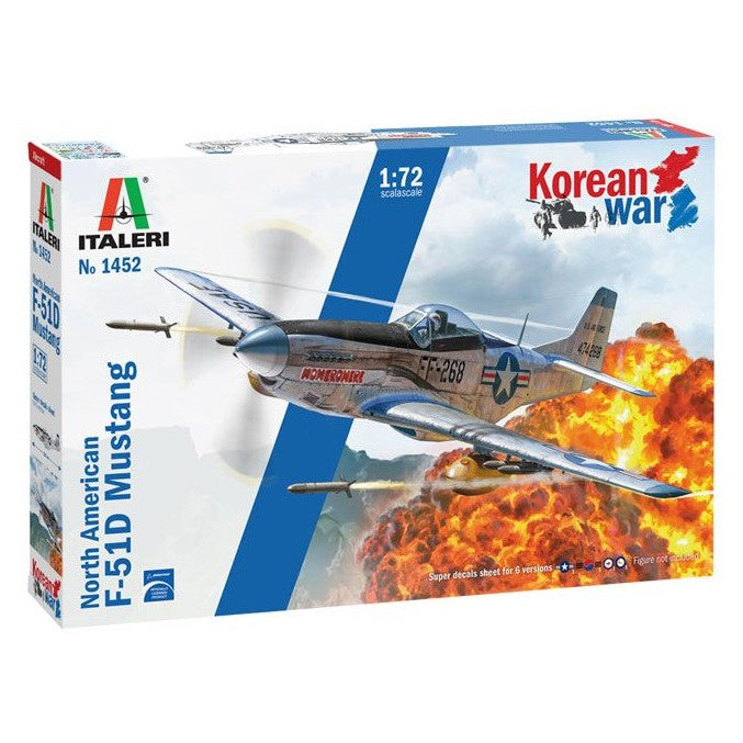 ITALERI F-51D KOREAN WAR 1:72 Scale Model Kit AUST.DECALS